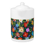 Ditsy seamless Flowers Pattern-13554 Teapot