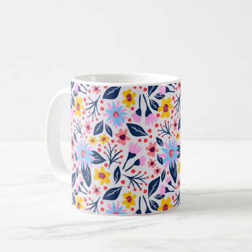 Ditsy spring florals coffee mug