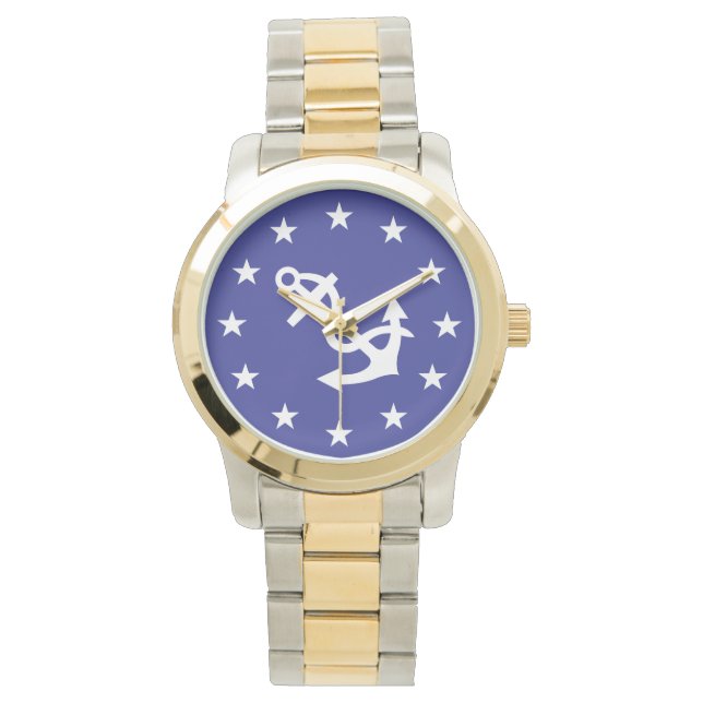 Ditty Bag_White Anchor_Circle of Stars_insignia Watch (Front)