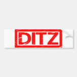 Ditz Stamp Bumper Sticker