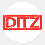 Ditz Stamp Classic Round Sticker