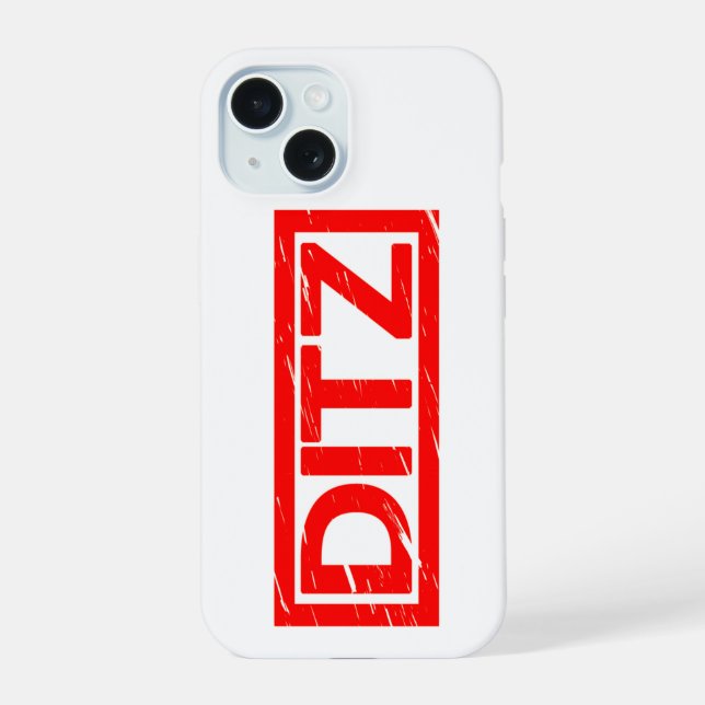 Ditz Stamp Iphone Case (Back)
