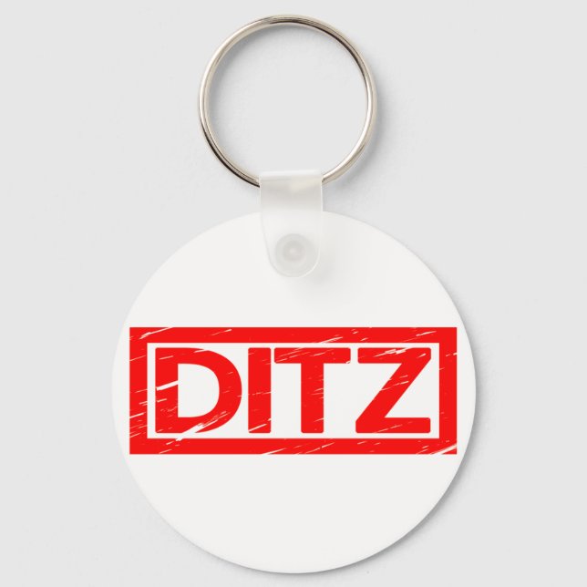 Ditz Stamp Keychain (Front)