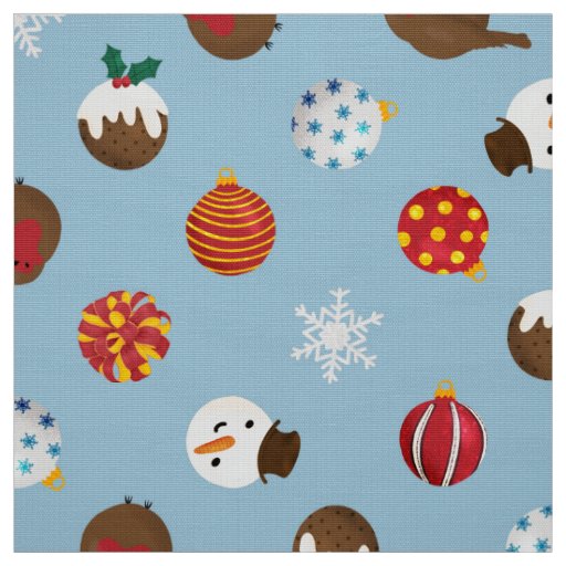 Ditzy Christmas Polkadots Fabric
