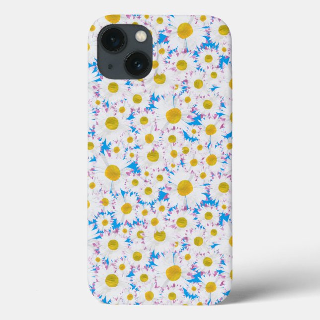 Ditzy Daisies on Blue Custom iPhone 6 Xtreme Case (Back)