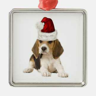 Ditzy Dogs~Original Ornament~Beagle~Christmas Metal Ornament