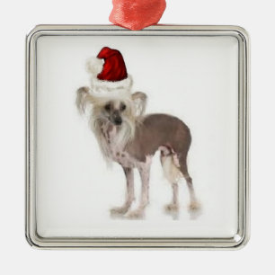Ditzy Dogs~Original Ornament~Chinese Crested Metal Ornament