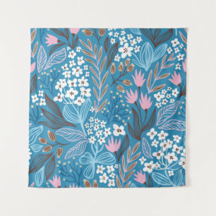 Ditzy Floral: Vintage Spring Design. Tapestry