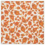 Ditzy Orange Fishes Pattern to Customize Fabric