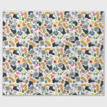 Ditzy Whimsical Hiking Pattern Wrapping Paper