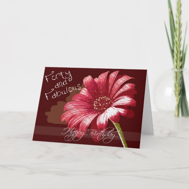 Diva'  40th Birthday Card for Baby Boomer Women (Front)