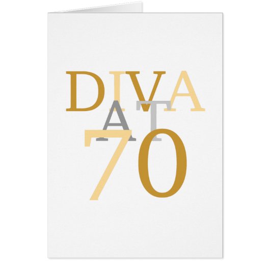 Diva At 70 Cards (Front)