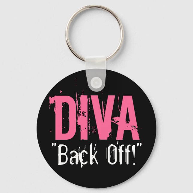 DIVA "Back Off!" keychain - Customized (Front)