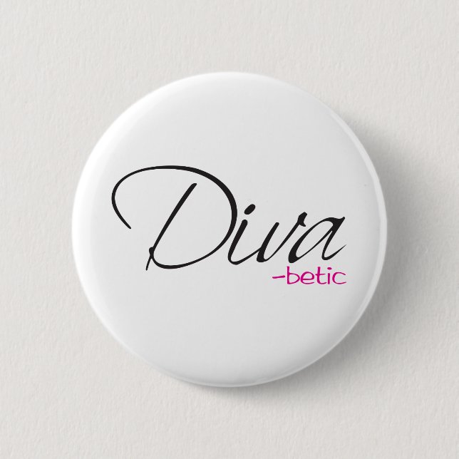 Diva-betic Button (Front)