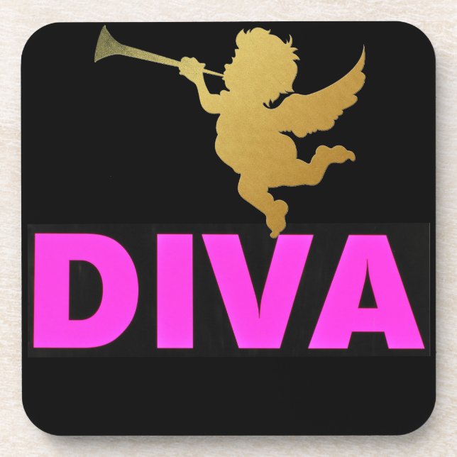 Diva Beverage Coaster (Front)