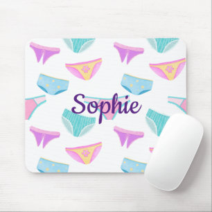 Diva Big Girl Name Panties Girly Glam Mouse Pad