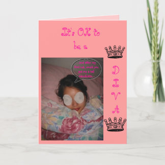Diva Birthday card