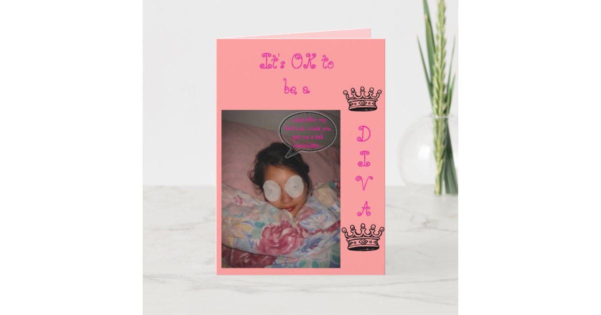 Diva Birthday card | Zazzle