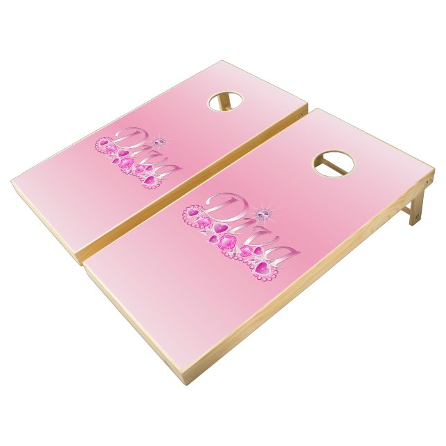 Diva Bling Cornhole Set (Angled)