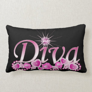 Diva Bling Lumbar Pillow