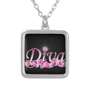 Diva Bling Silver Plated Necklace