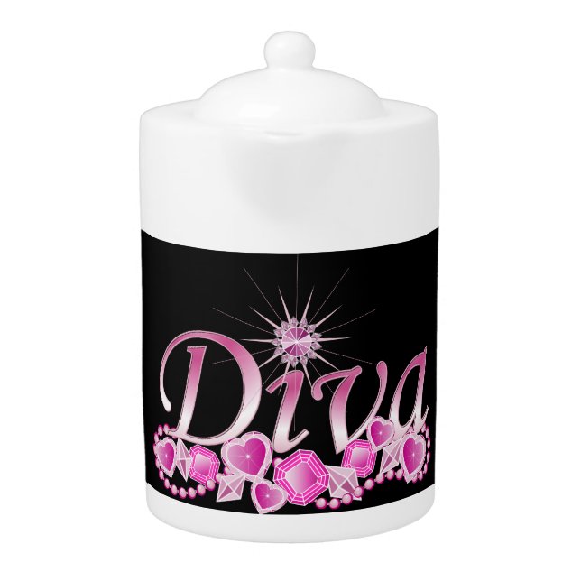 Diva Bling Teapot (Front)