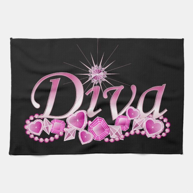Diva Bling Towel (Horizontal)