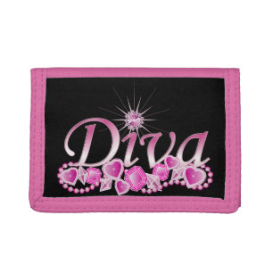 Diva Bling Trifold Wallet