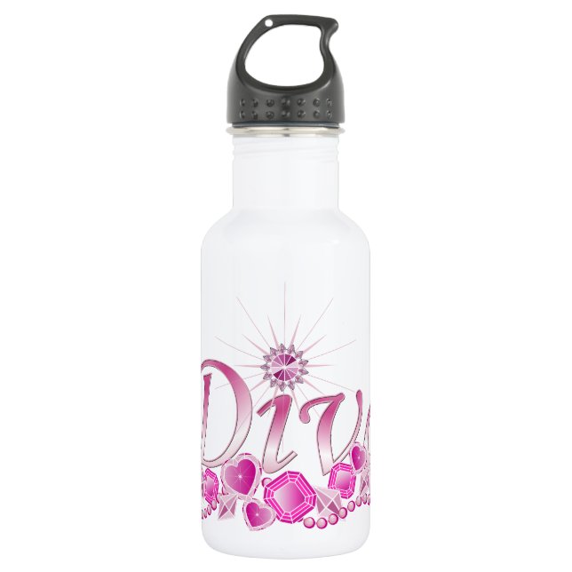 Diva Bling Water Bottle (Front)