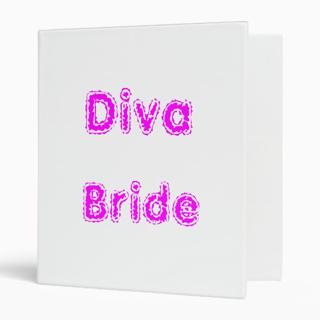 Diva Bride 3 Ring Binder (Front/Inside)