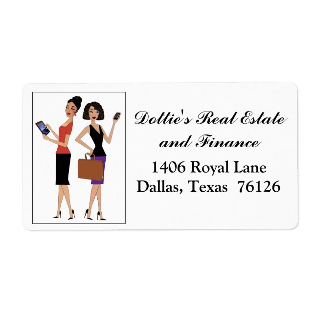 Diva Business Address Labels (Front)