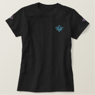 Diva Butterfly Black Embroidered Shirt