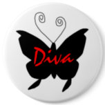 Diva Butterfly Button