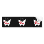 Diva Butterfly I Bumper Sticker