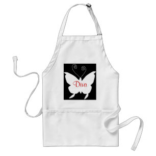Diva Butterfly I Chef Adult Apron