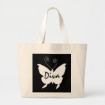 Diva Butterfly I Large Tote Bag