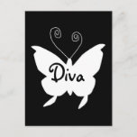 Diva Butterfly I Postcard