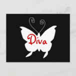 Diva Butterfly I Postcard