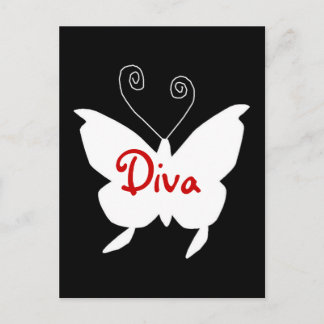 Diva Butterfly I Postcard