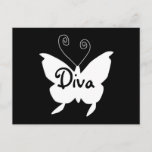 Diva Butterfly I Postcard