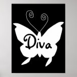 Diva Butterfly I Poster