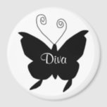 Diva Butterfly Magnet