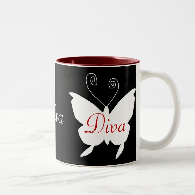 Diva Butterfly Mug (Right)