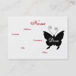 Diva Butterfly Profile Card - Cusomizable