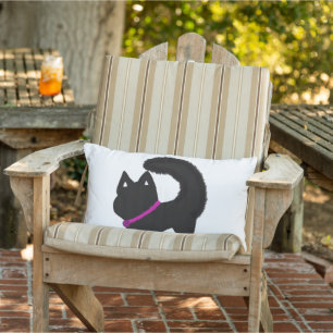 Diva cat with sparkle lumbar pillow