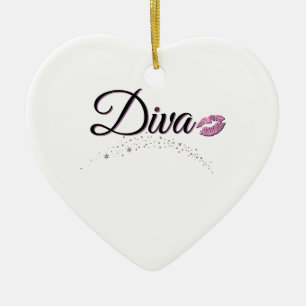 Diva Ceramic Ornament