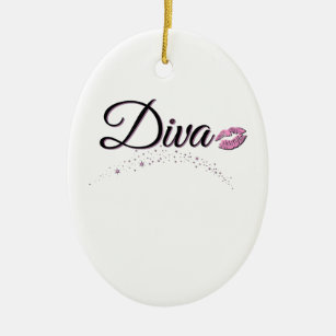 Diva Ceramic Ornament