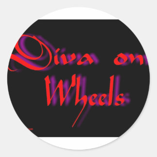 diva classic round sticker