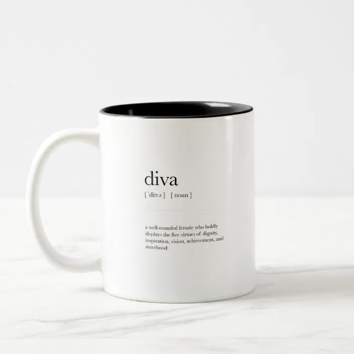 Diva Definition Meaning Art Decor Coffee Mug | Zazzle.com