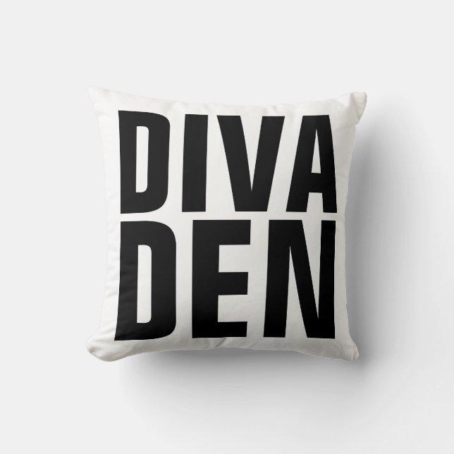 DIVA DEN PILLOW FOR WIFE OR MOM (Front)